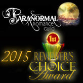 First Place in the Historical Paranormal Romance category of the Paranormal Romance Guild's Reviewer's Choice Awards
